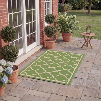 Herefordshire Performance Geometric Indoor/Outdoor Area Rug