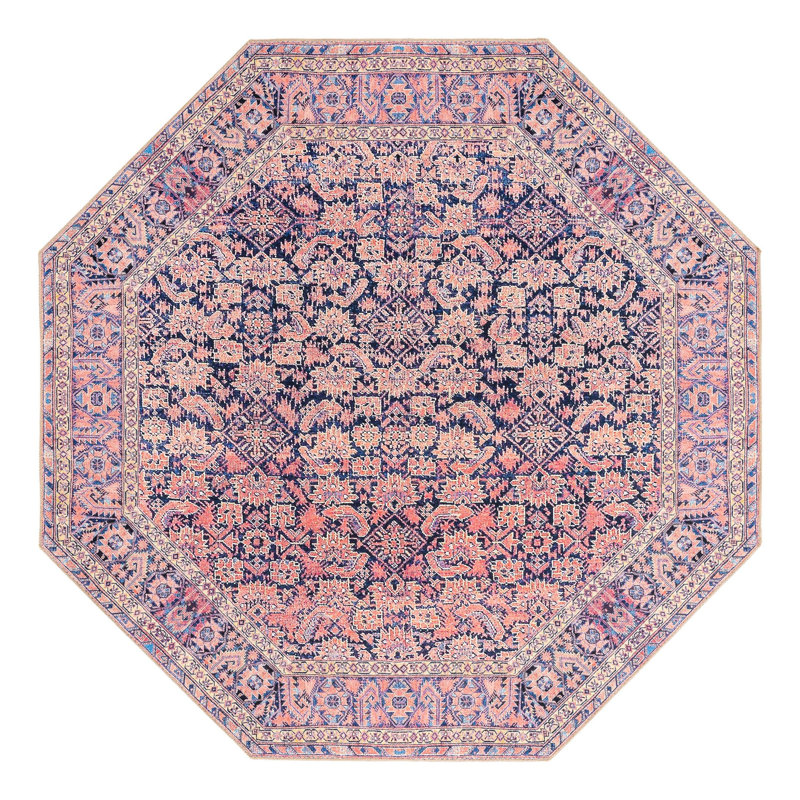 Chenille Geometric Indoor Rug, Octagon 7'6"