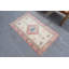Petit tapis turc rétro - tapis de porte en laine beige antique - cadeau personnalisé unique