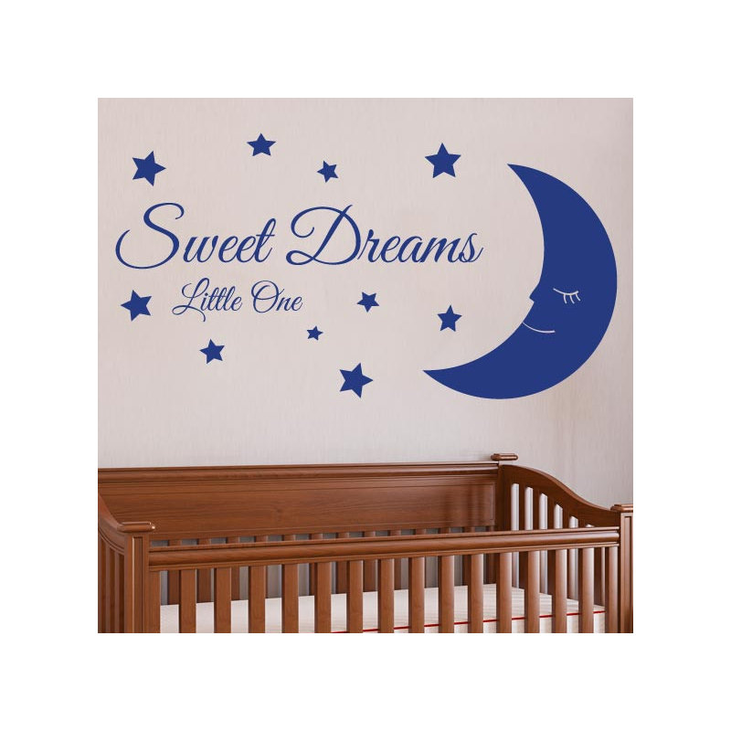 Non-Wall Damaging Wall Decal, Dark Blue