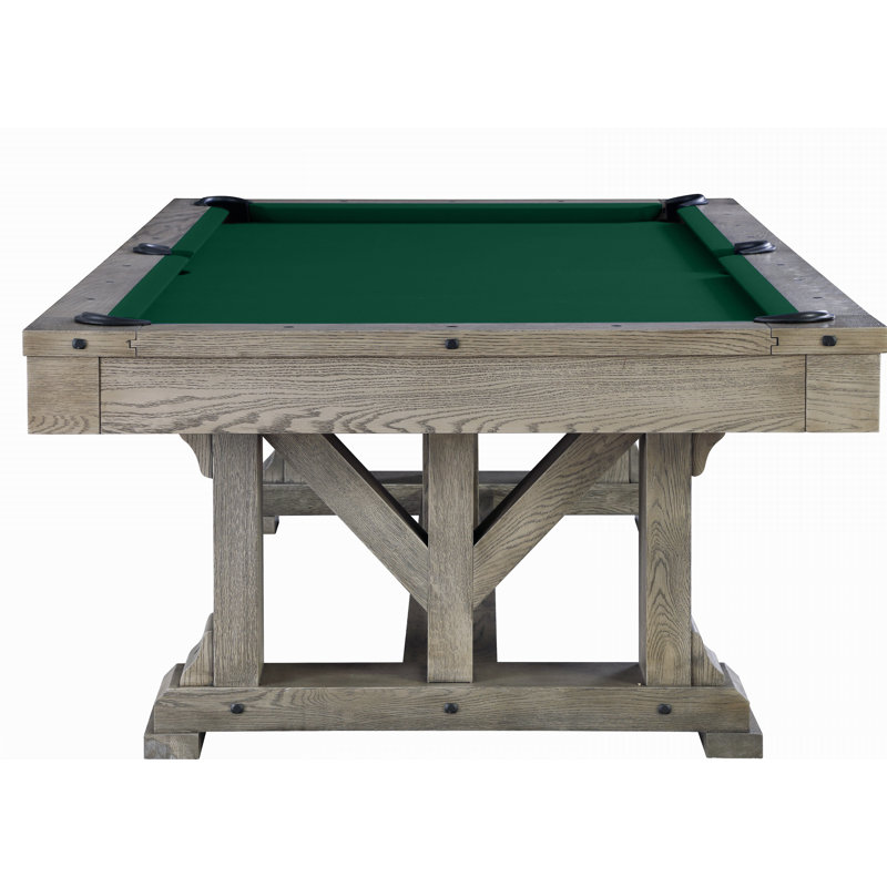Cross Creek Slate Pool Table with Professional Installation Included, Bottle Green, 7', Yes