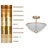 Hanshelmut Glass Semi Flush Mount