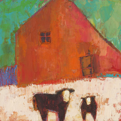 Baraboo Barn by Sue Jachimiec - Wrapped Canvas Painting