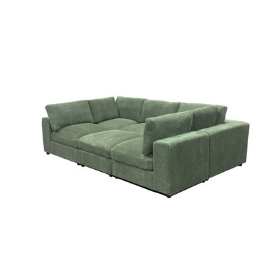 Corduroy Reversible Modular Sectional