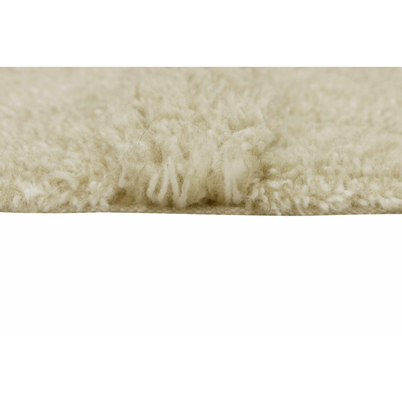 Sheep Of The World Hand Tufted Wool Area Rug in Sheep Beige, Rectangle 5'7" x 7'10"