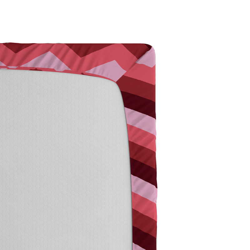 Microfiber Chevron Fitted Sheet, Full Fitted Sheet
