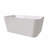 Stand Alone Tub Acrylic Rectangular Free Standing Soaking Bath Tub (White)