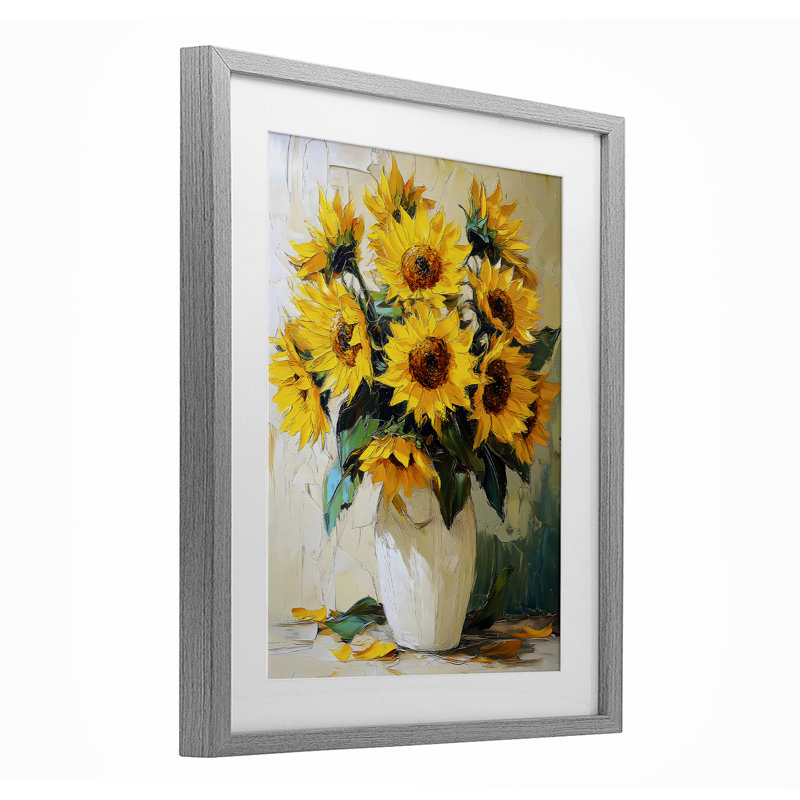 «Sunshine In A Vase», reproduction encadrée sous verre, design par LSR Creative Studio, H 16 po x l 13 po