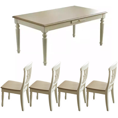 Ensemble de table de salle à manger élégant en noyer de qualité
