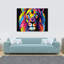 Lion Abstract Pop Art - Wrapped Canvas Print-1991988039