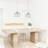 Modern Dining Table With Robust Double Pedestal-1464274604