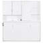 Lit simple mural blanc avec rangement, conception peu encombrante pour un espace de rangement limité, appartements modernes
