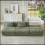 Oversized 3 Seater Compressed Sofa with Chenille Fabric, No Assembly, Space-Saving for Living Room, Apartment-1531905363