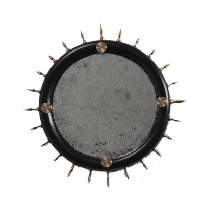 Sitiera Round Solid Wood Mirror