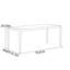 Simple style rectangular dining table-248547149