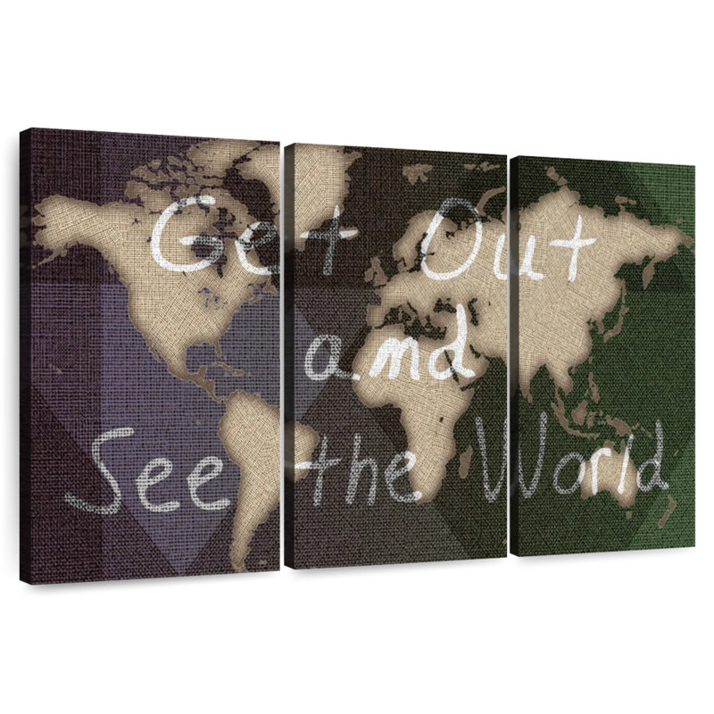 Aliaz See The World, 36" H x 57" W
