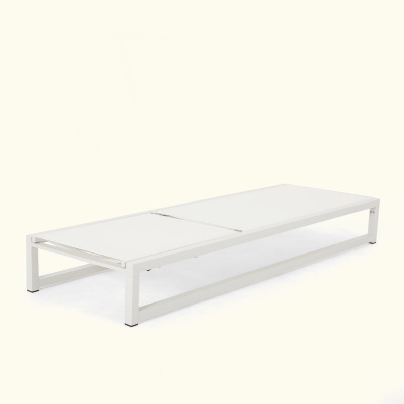 Versatile Adjustable Chaise Lounge For Outdoor Relaxation And Comfort, White