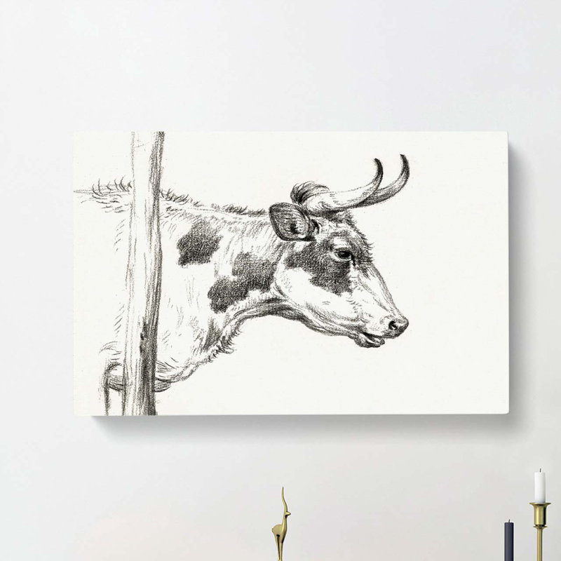 Horns Of The Cow by Jean Bernard - Wrapped Canvas Print, 50cm H x 76cm W x 3cm D