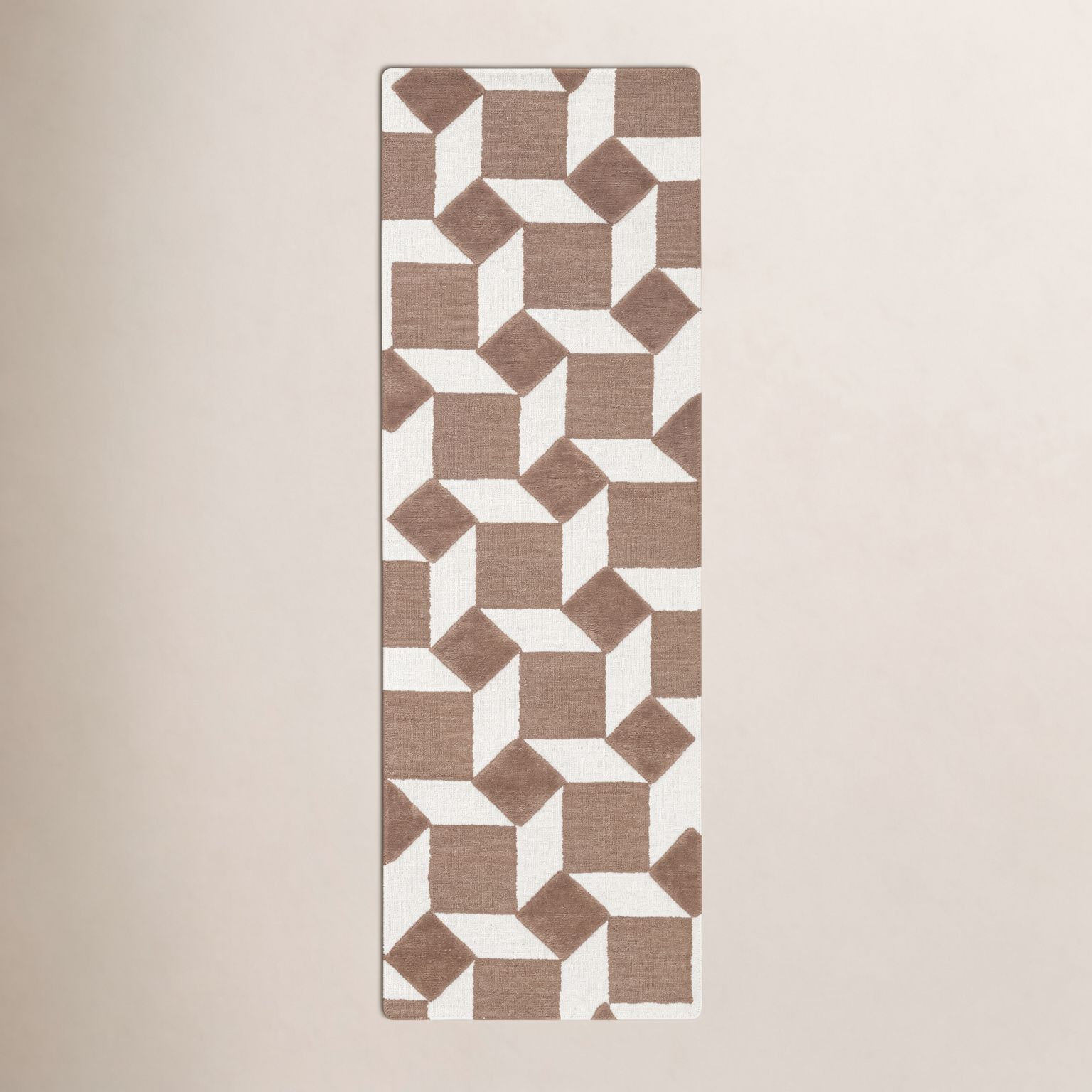 Woodcliff Hand-Tufted Geometric Rug, Rectangle 2'6" x 8'