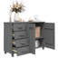 Hardev 113cm Solid Wood Sideboard-226133109