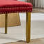 Chaise rembourrée en velours avec pieds en bois doré-1628363945-1628363946