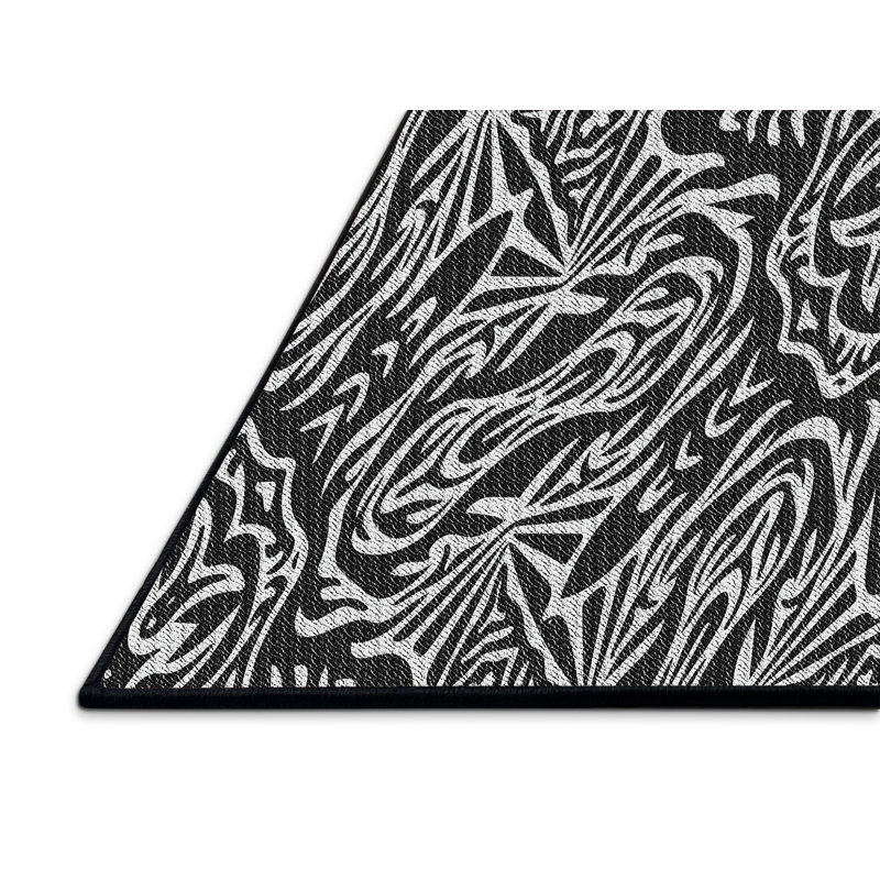 Tapis damassé gris / brun, Rectangle 5 pi x 8 pi