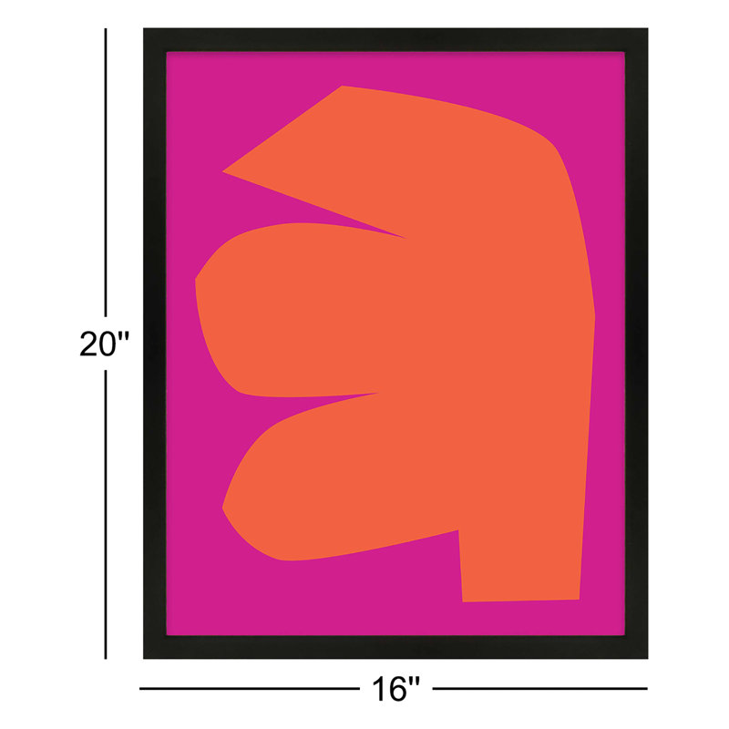 Process 4 Painting by Michael Kempen, Black Framed, 20" H x 16" W x 1.25" D