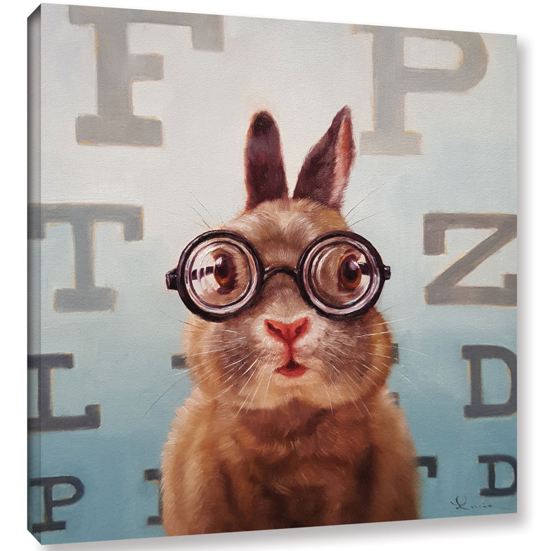 Quatre yeux, impression sur toile, H 10 po x l 10 po x P 2 po