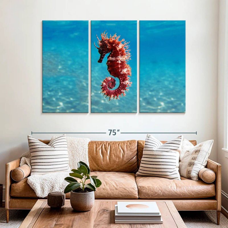 Mediterranean Seahorse, 42" H x 65" W