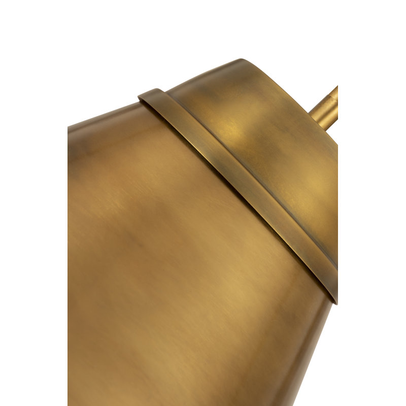Luminaire suspendu à intensité réglable 1 lumière Haveman, H 15,5 po x l 12 po x P 12 po, Laiton frotté