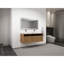 Meuble-lavabo 48 po avec lavabo d'art en céramique, porte à fermeture en douceur, montage flottant, contreplaqué