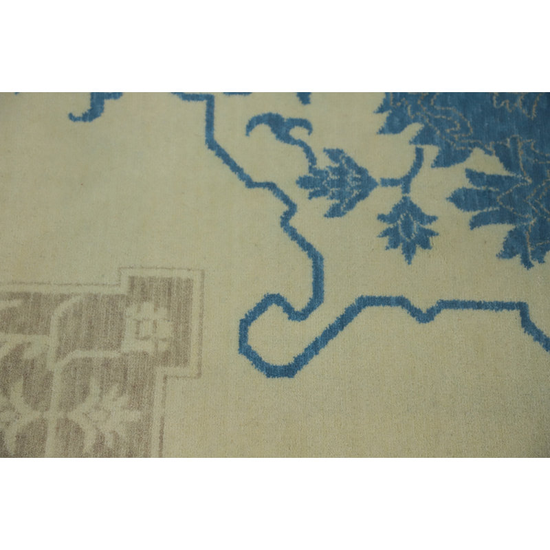 Tapis géométrique Oushak 6 x 9