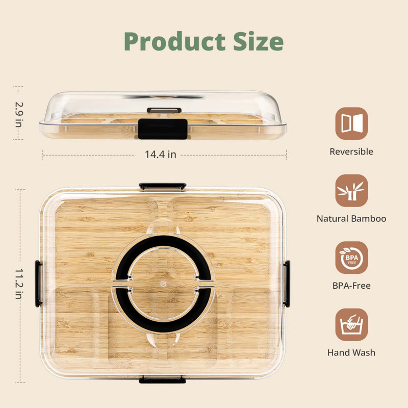 East Urban Home Bamboo Cheese Board