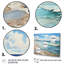 Plage, bord de mer, réflexions, pointillisme I - plage, art mural plage-226635714-242297809