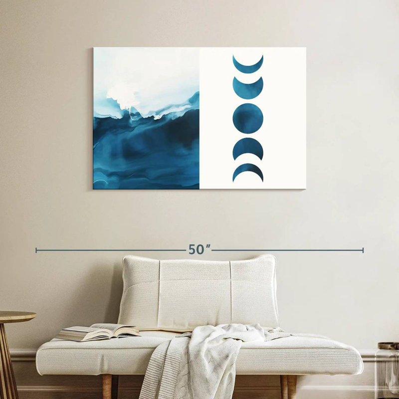 Avery Moonshine Waves Diptych, 26" H x 39" W