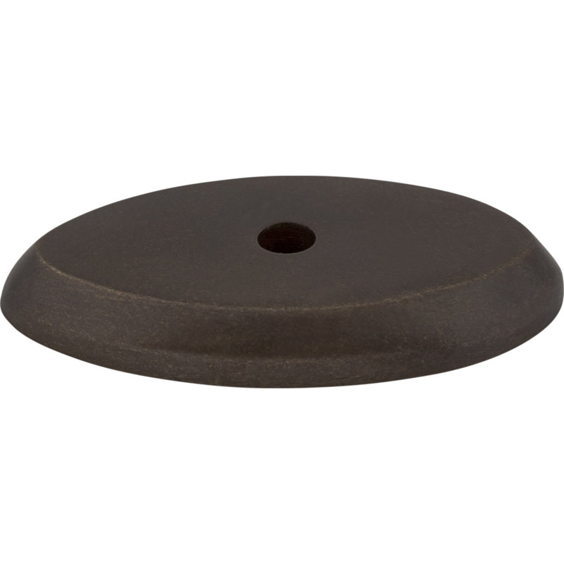 Aspen Oval  Backplate, 1.5" H x 0.875" W x 0.19" D, Medium Bronze