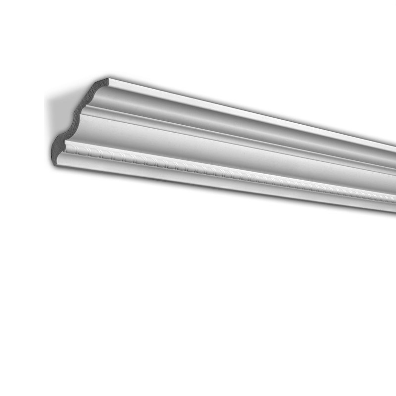8-ft Primed White Polystyrene Crown Moulding Pack