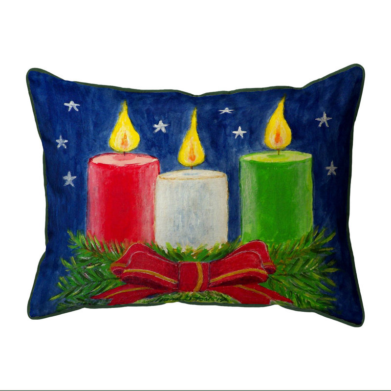 Christmas Outdoor Reversible Throw Pillow