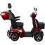 HS4W-B1R-1 Scooters à 4 roues robustes pour personnes âgées et adultes