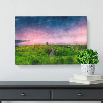 Driving Through Tenerife Painting - Wrapped Canvas