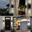 Outdoor Square Wall Light, Black GU10 Exterior Sconce, Waterproof Patio IP44 Lamp 10 Inch/26cm