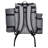 Beach Picnic Backpack Bag for 4 Person with Cooler Compartment Grey