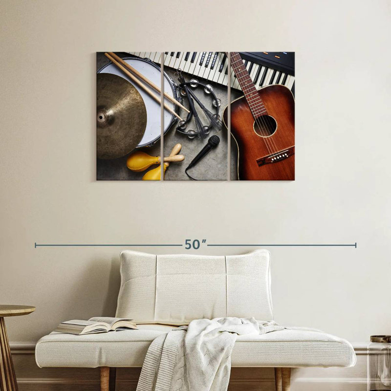 Collection d'instruments de musique Abarca, H 24 po x l 38 po