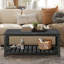 Table basse moderne de 47 pouces avec tablette de rangement-1124380295