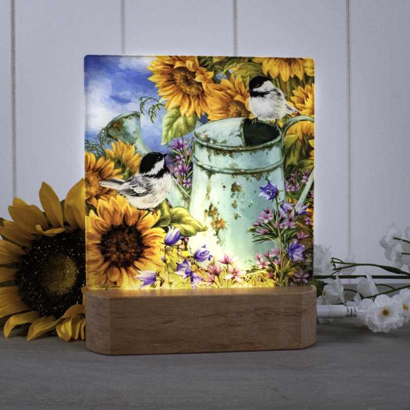 Veilleuse de jardin tournesol