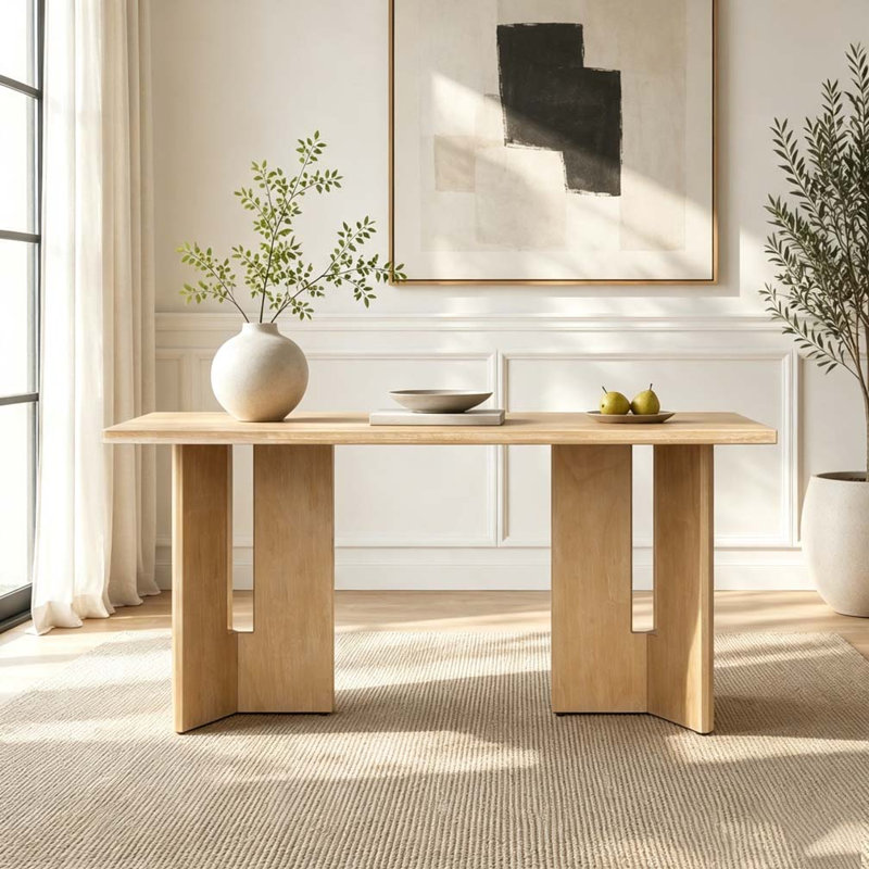 Table de salle à manger Farmhouse, Natural Wood Wash