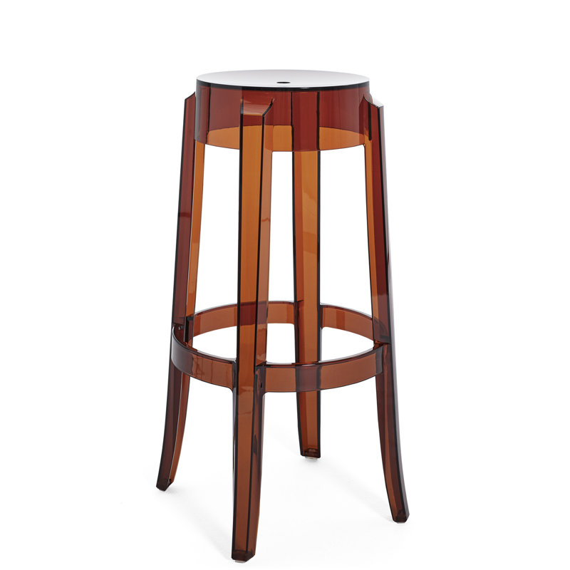 Tabouret de bar Charles Ghost, 29.5", Amber