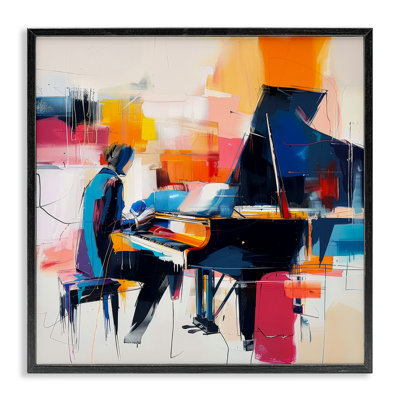 «Music Melody Piano Musician», art de la giclée encadrée par Irena Orlov
