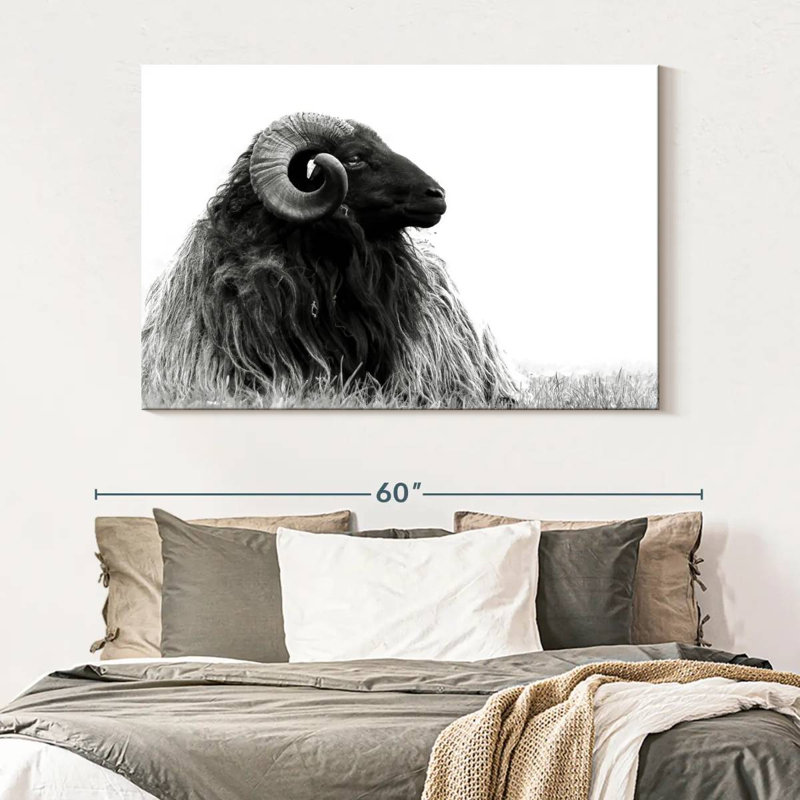 Brampt Bighorn Ram, 34" H x 51" W