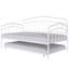 Lit de jour simple Fox avec lit gigogne simple, structure en métal durable et design élégant pour les espaces modernes